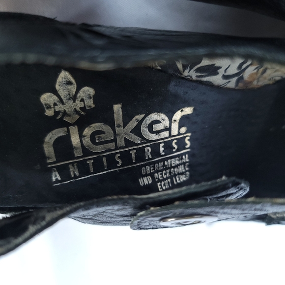 RIEKER Antistress Leather Mary-Jane Cut-out 1.5" Heel 38EU 7US - Picture 8 of 11
